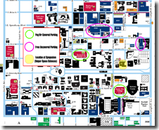 Parking map for the Syposium Presentation Sessions