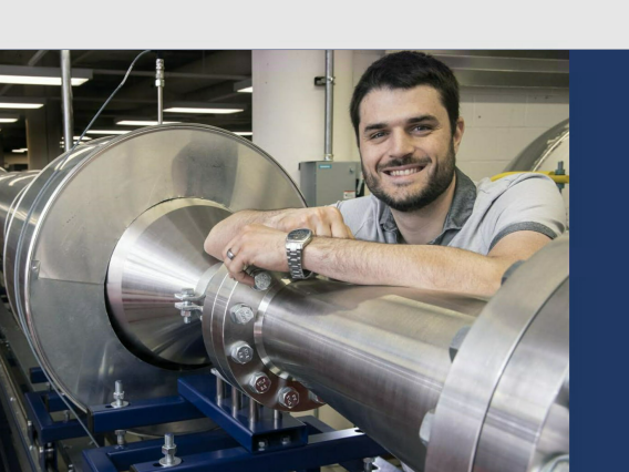 Alex Craig in Wind Tunnel Lab