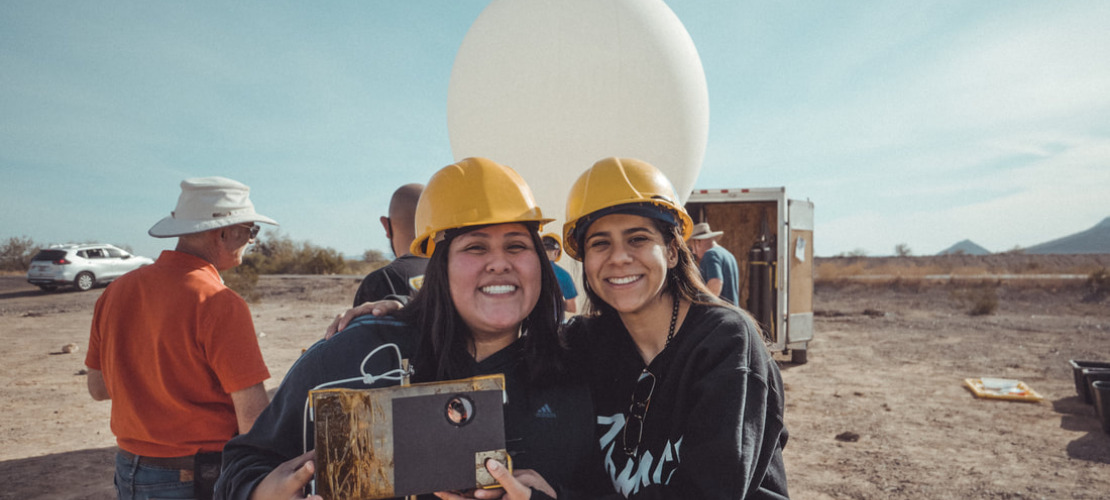 Vanessa Ypatzi (left) and Maya Andrea (right) at the Fall 2021 ASCEND launch.