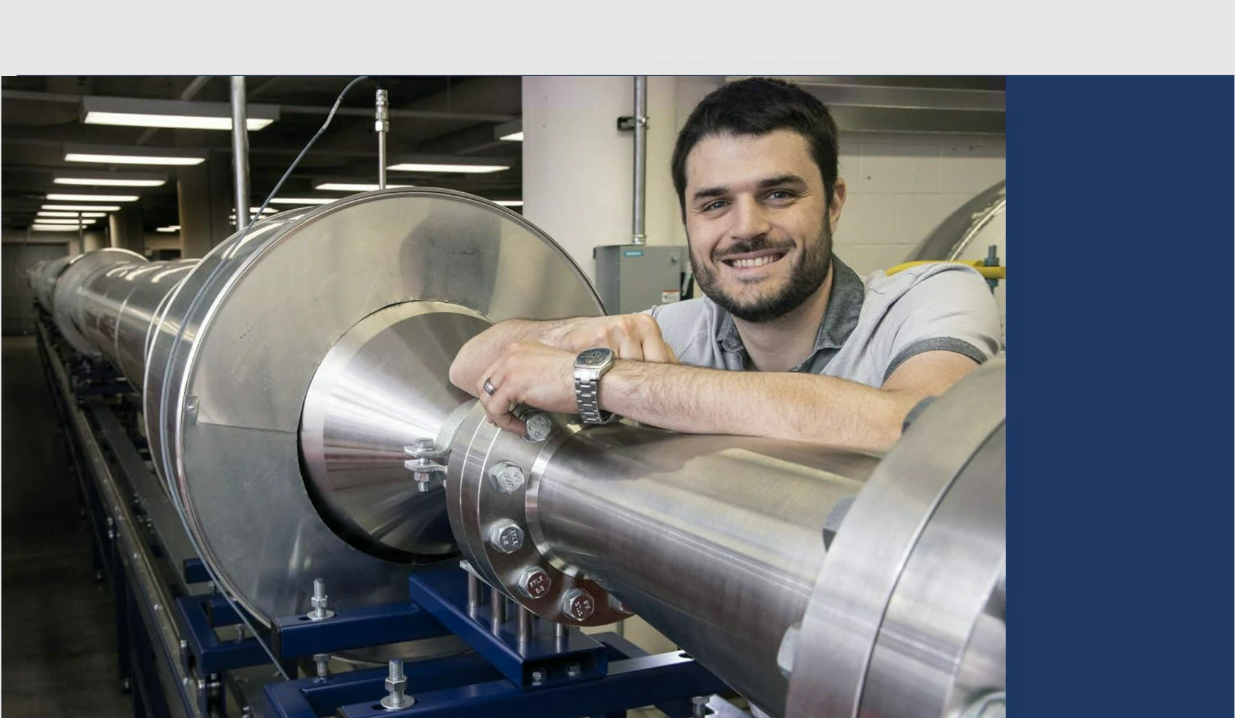 Alex Craig in Wind Tunnel Lab