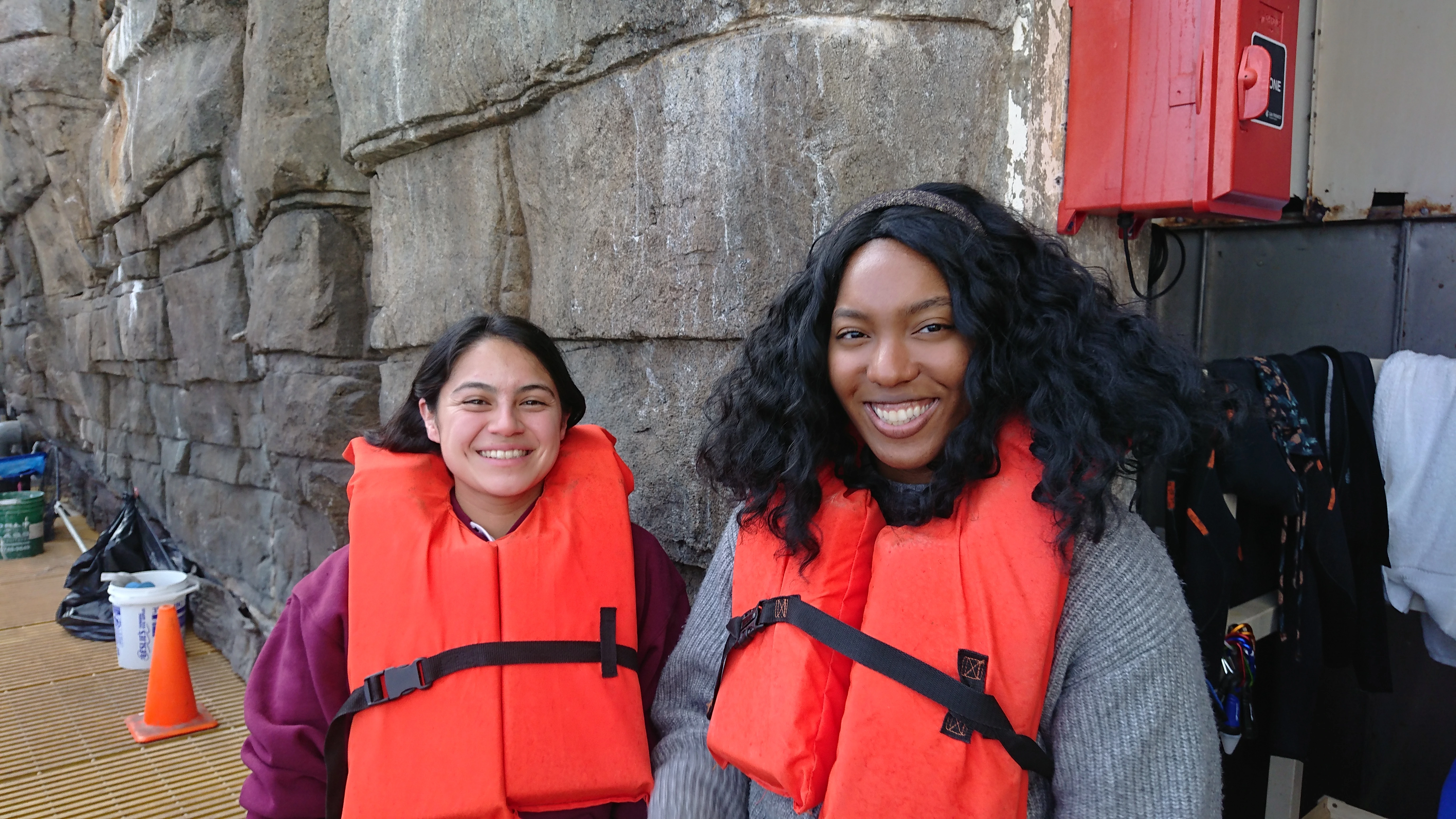 Space Grant Interns, Alexus Cazares, and Cathryn Sephus