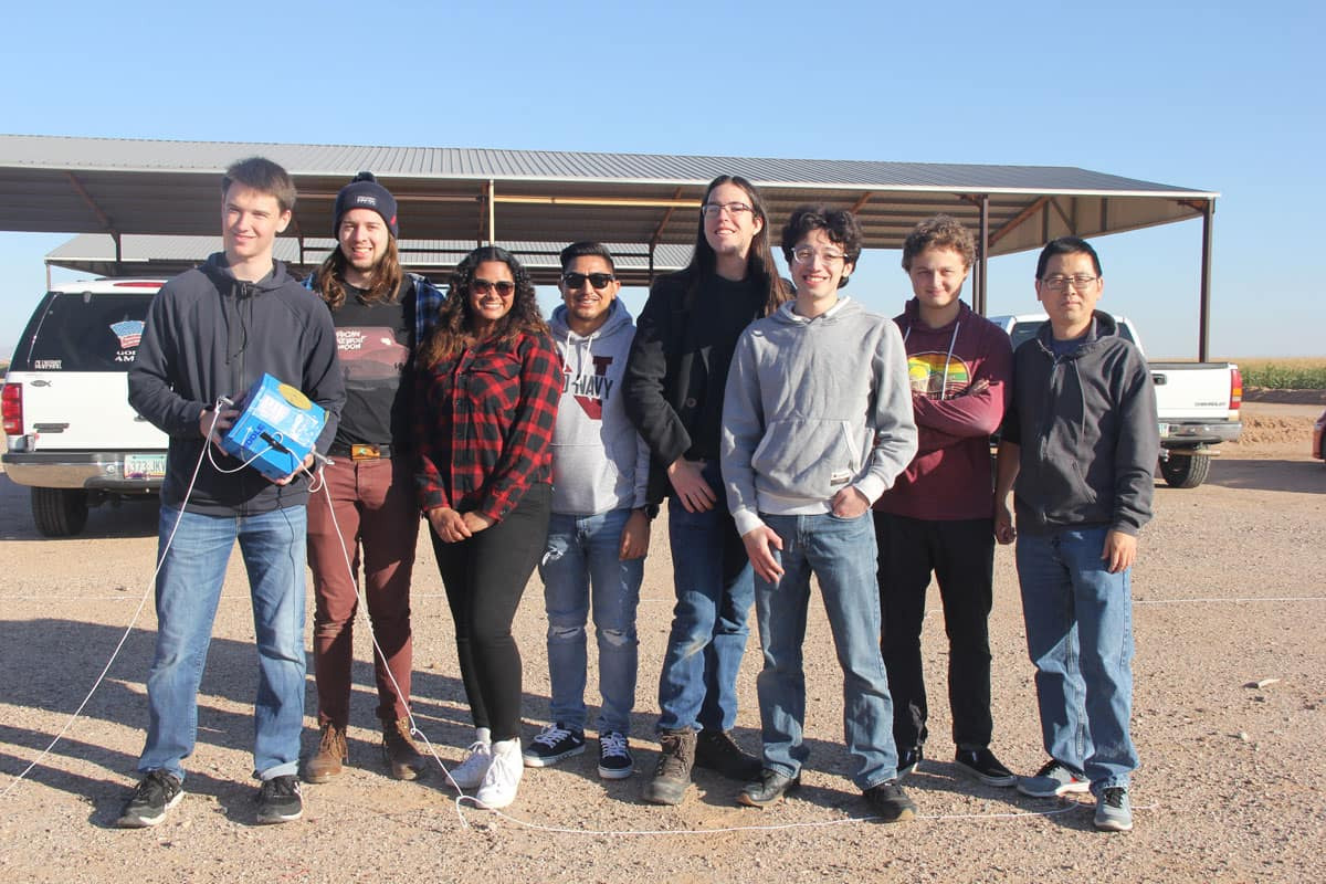 ERAU ASCEND team at the Fall 2022 launch.